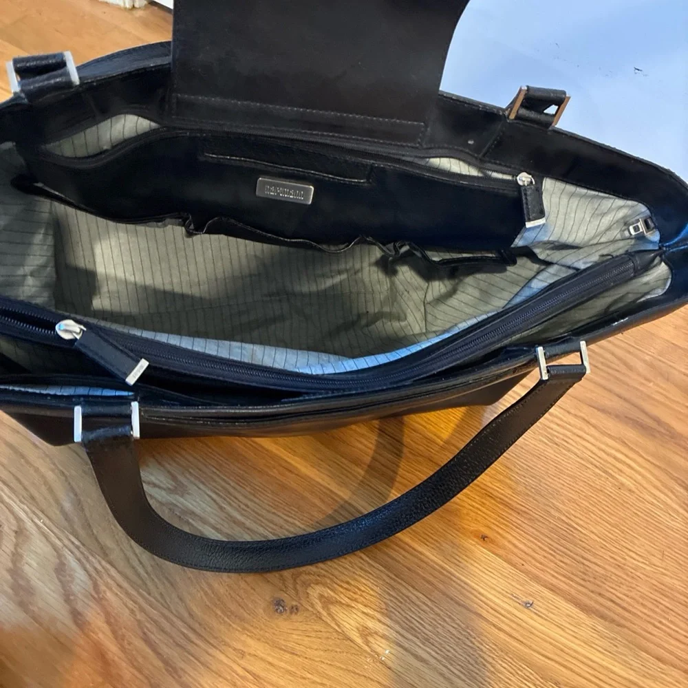 Hartmann large leather, black tote bag - Picture 7 of 8